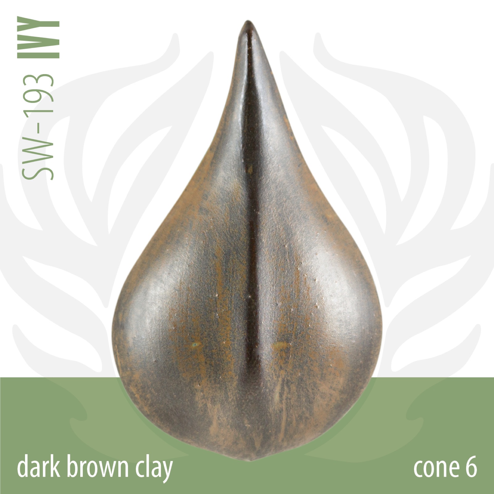 Dark Brown Clay · Cono 6 Oxidación