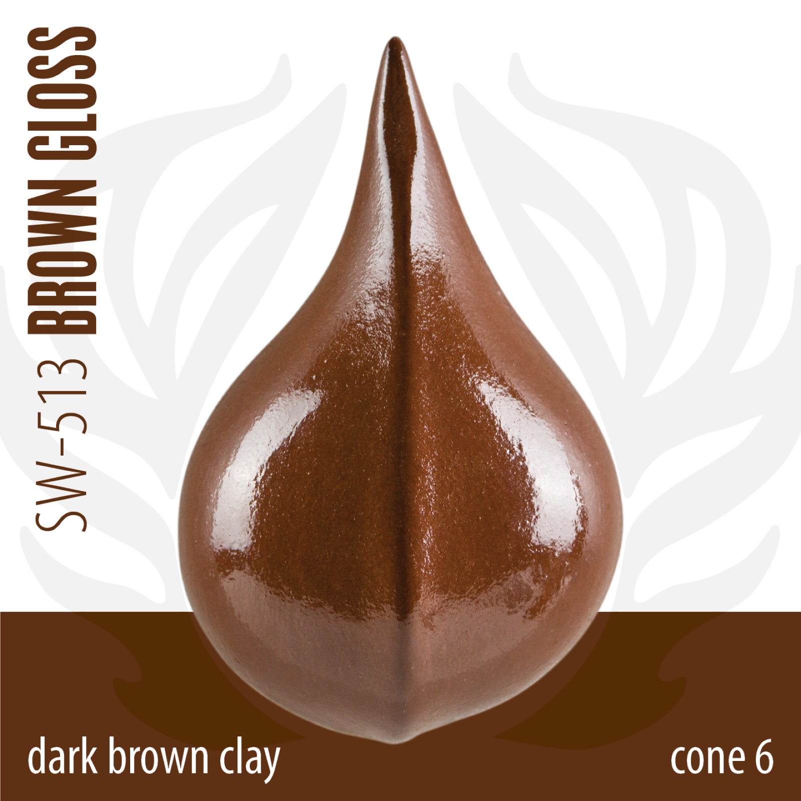 Dark Brown Clay · Cono 6 Oxidación